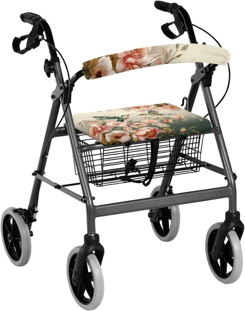 LedBack Hummingbird Rollator Walker Cushions and Backrests Roller Bar Covers for Seniors, Replacement Universal Walkers Accessories - Image 1